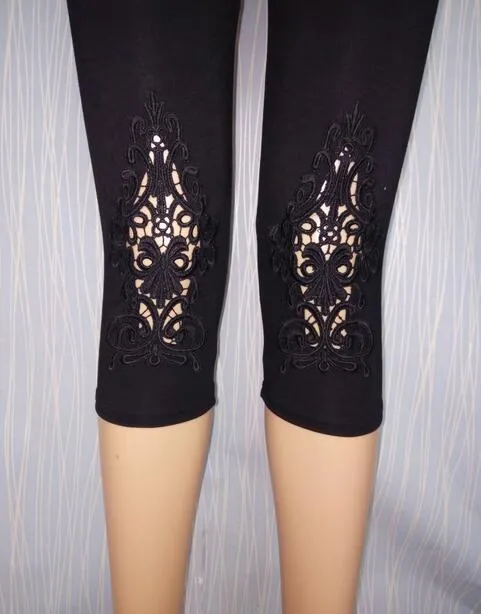 S- 7XL plus size leggings women leggings lace decoration white leggings size 7XL 6XL 5xl 4xl 3xl xxl xl L M S custom made