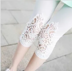 S- 7XL plus size leggings women leggings lace decoration white leggings size 7XL 6XL 5xl 4xl 3xl xxl xl L M S custom made