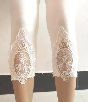 S- 7XL plus size leggings women leggings lace decoration white leggings size 7XL 6XL 5xl 4xl 3xl xxl xl L M S custom made