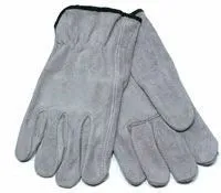 Safety Zone® Cow Grain Split Leather Gloves (S, M, L & XL Available) - Case of 120 Pairs