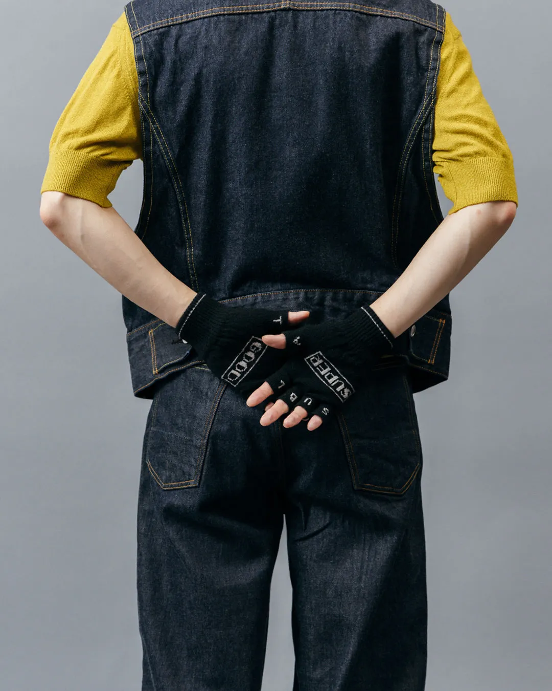 SGSB REVERSIBLE FINGERLESS GLOVES .10【BLACK】