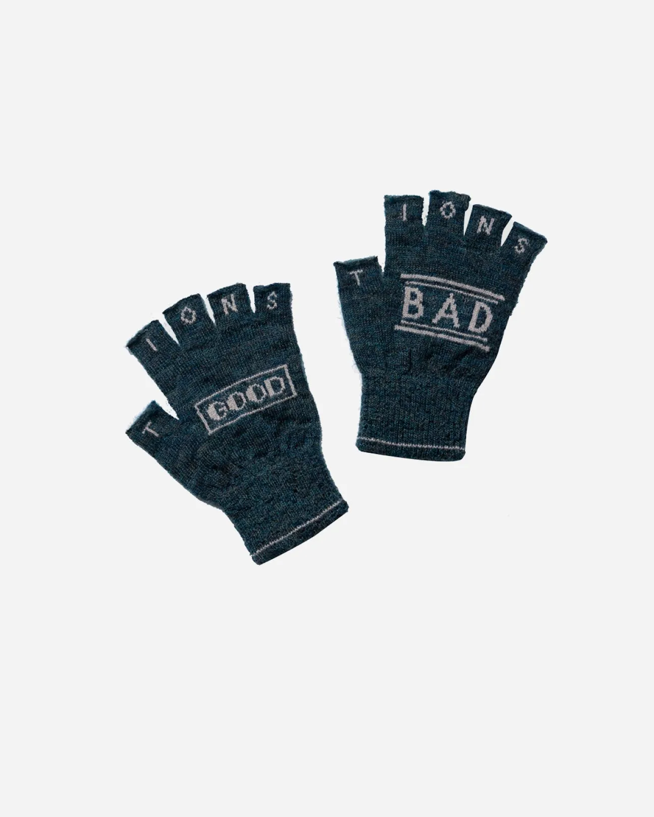 SGSB REVERSIBLE FINGERLESS GLOVES .10【HEATHER BLUE】