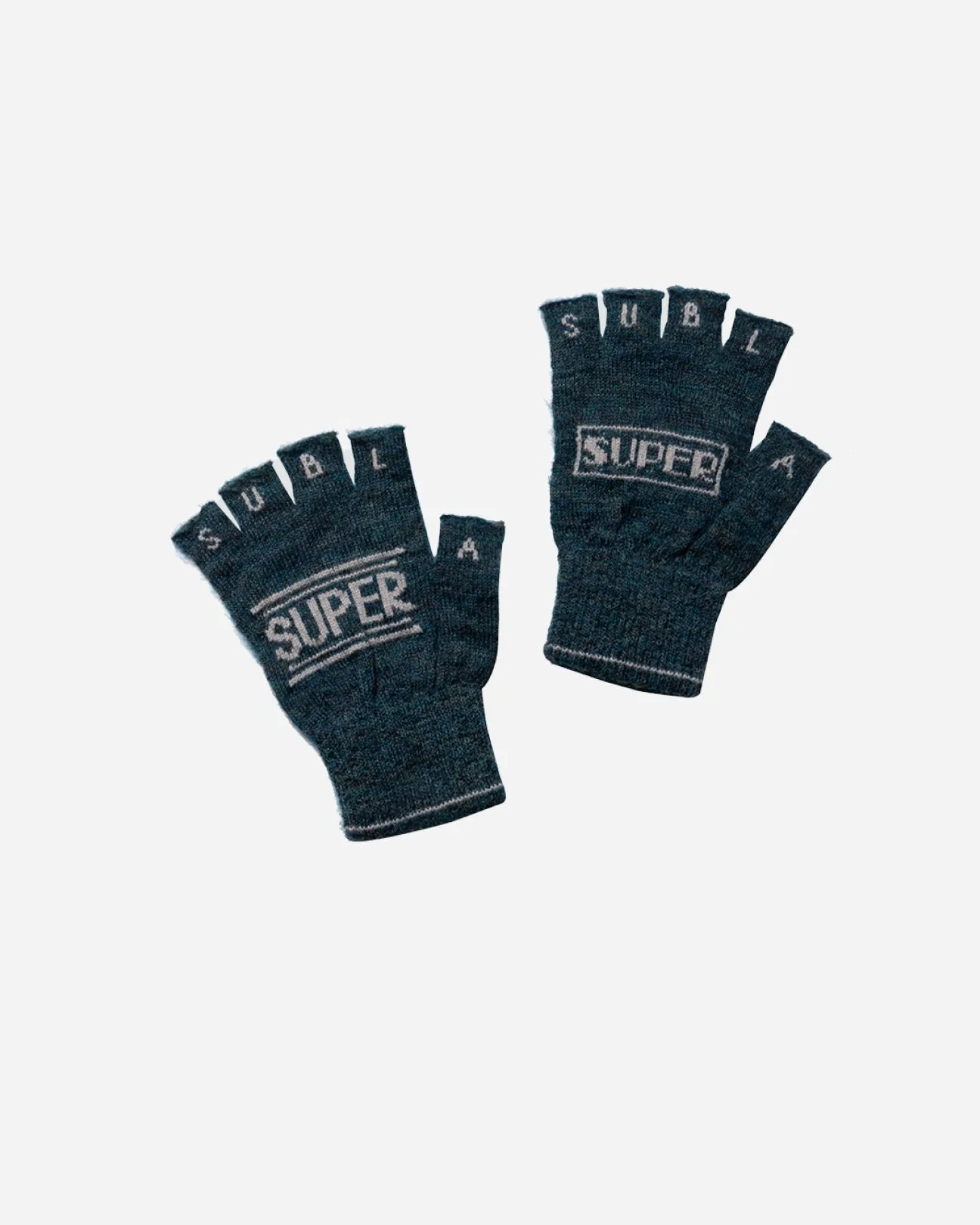 SGSB REVERSIBLE FINGERLESS GLOVES .10【HEATHER BLUE】