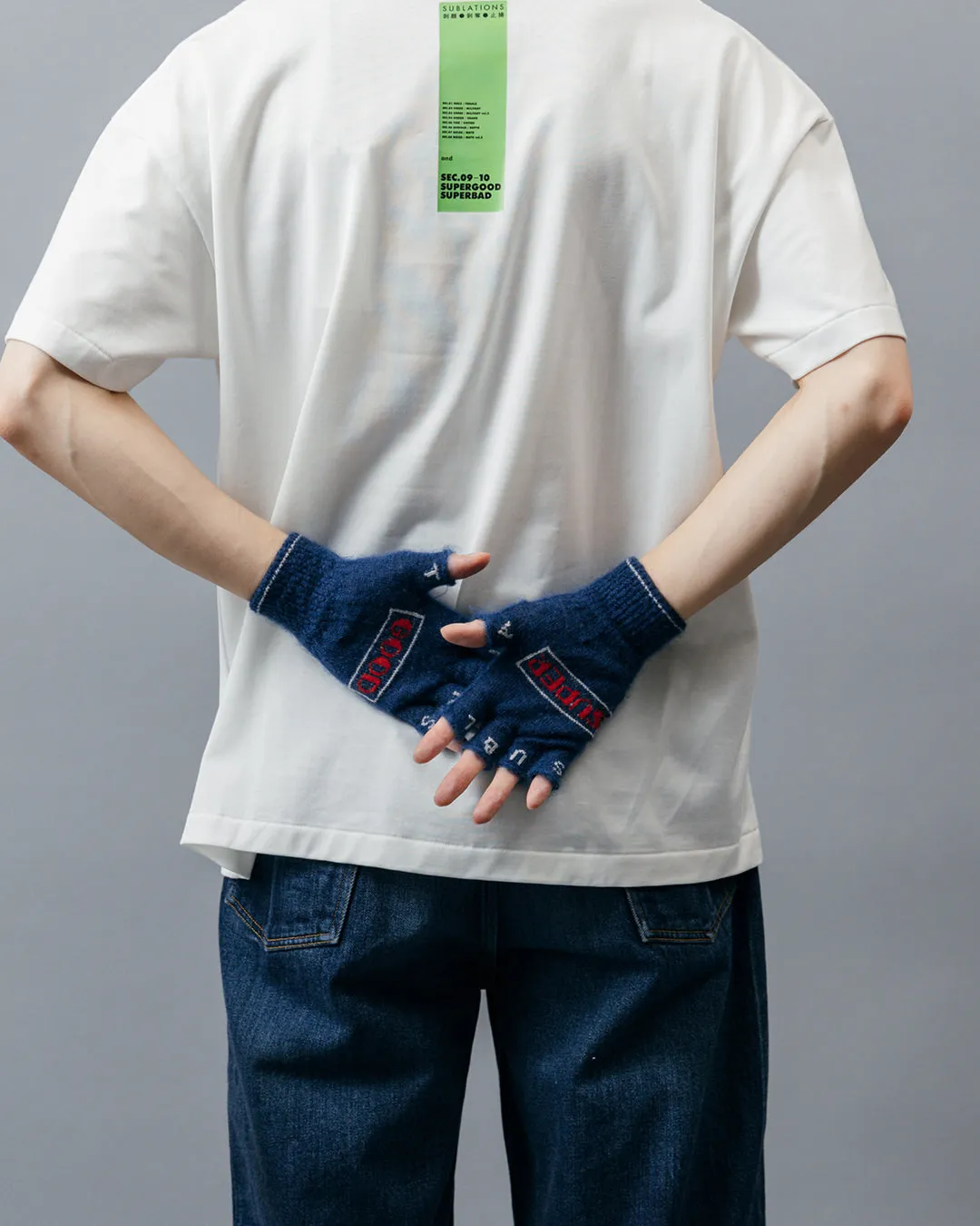 SGSB REVERSIBLE FINGERLESS GLOVES .10【NAVY】