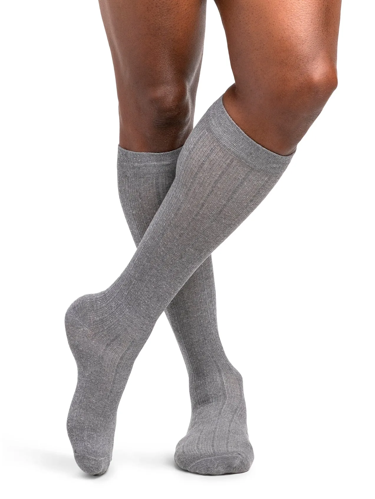 Sigvaris Linen Men's Knee High  20-30mmHg-Closed Toe