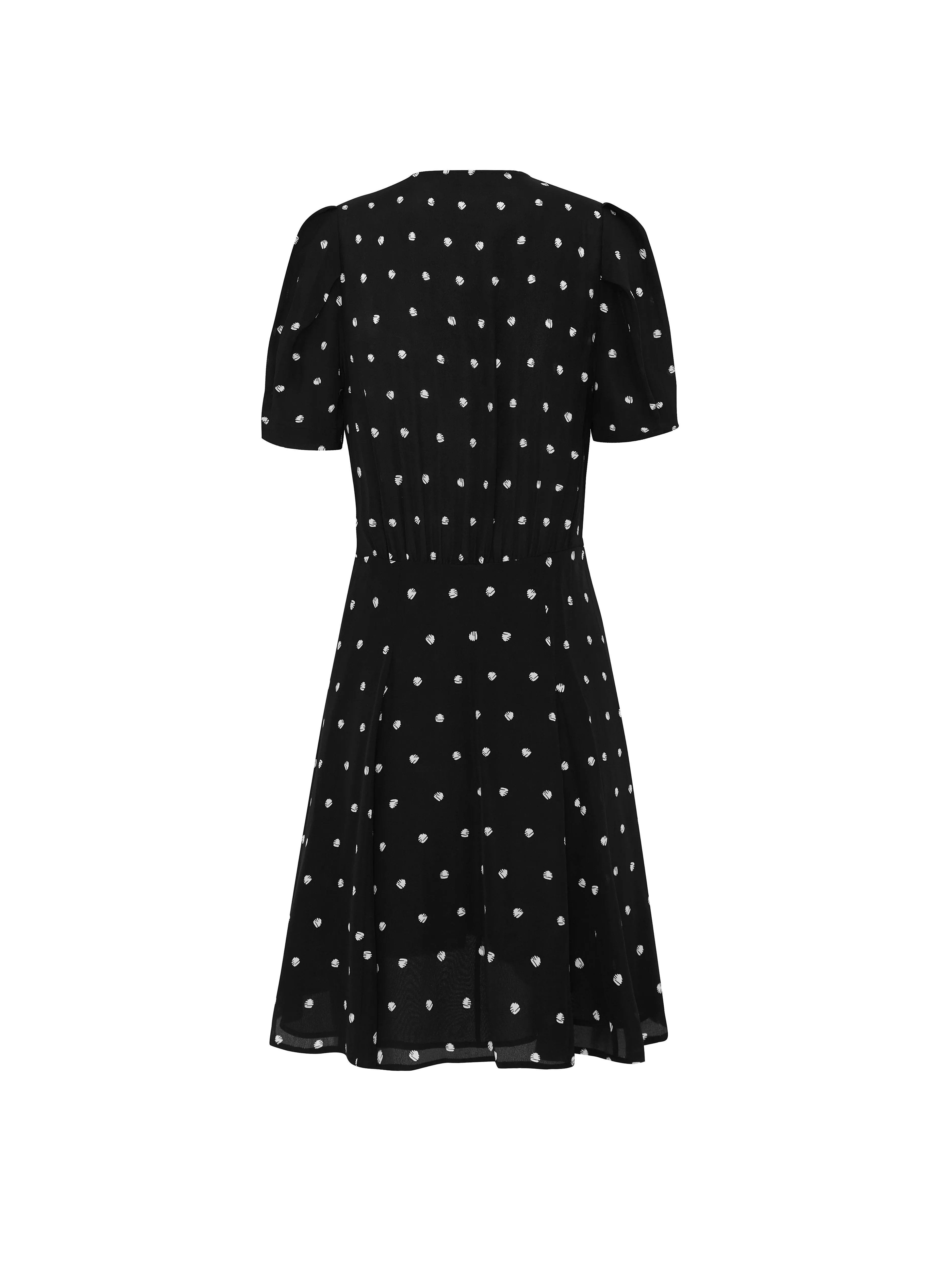 Silk Polka Dot Dress