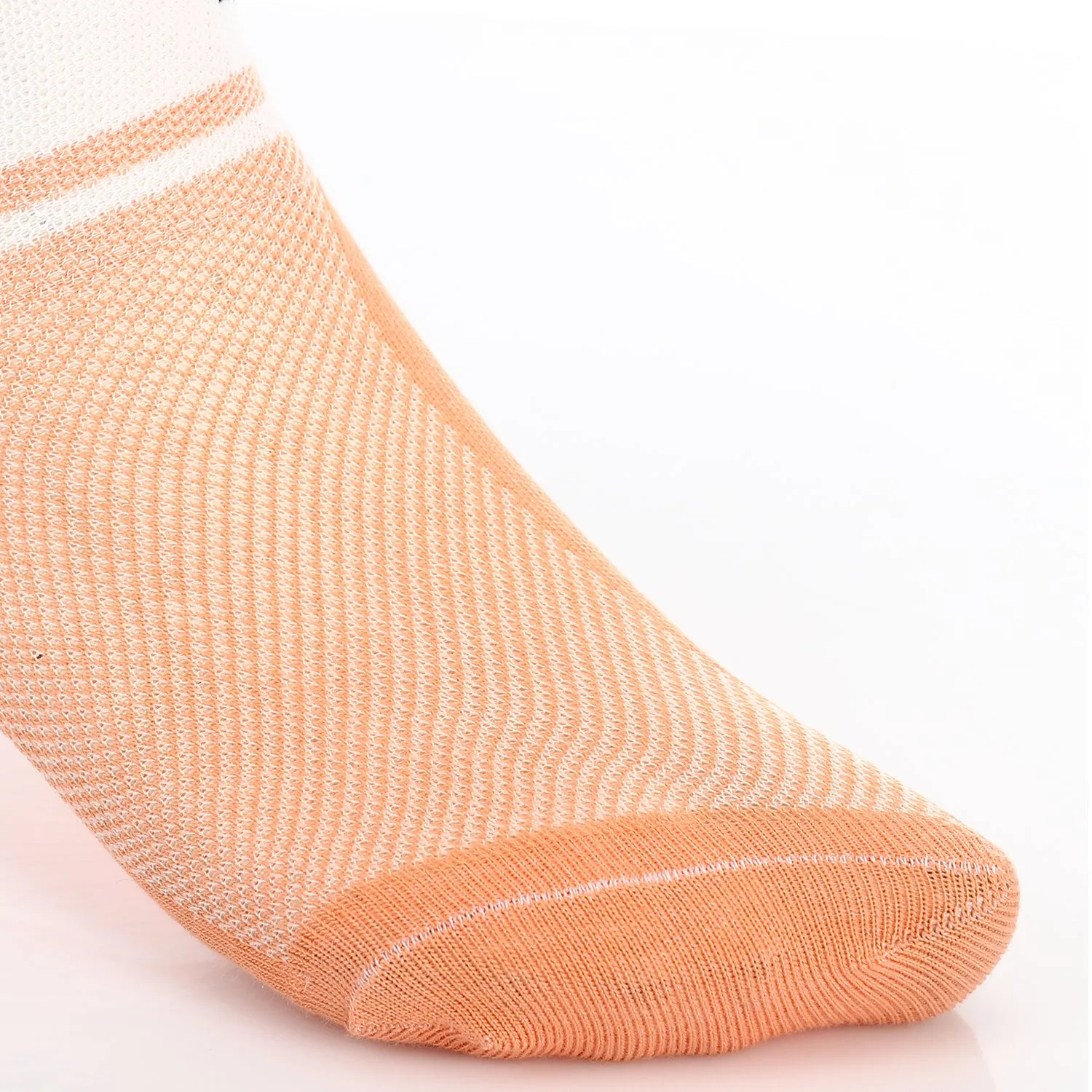 Socks For Girl - Simple, Elegant -Orange & White