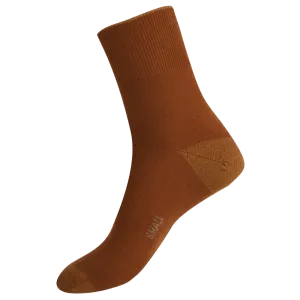 Soft Merino Short Leg Socks in Terracotta - Aussie Made