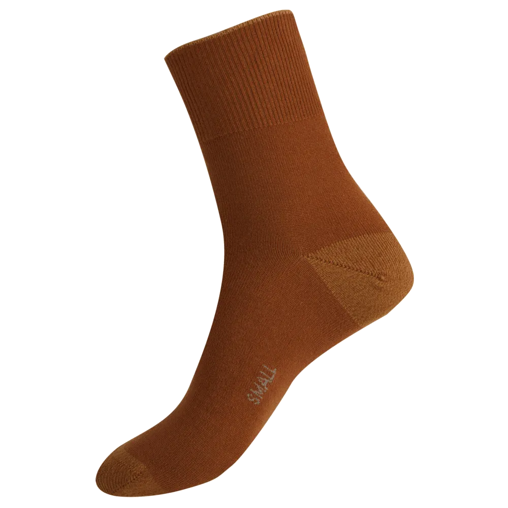 Soft Merino Short Leg Socks in Terracotta - Aussie Made