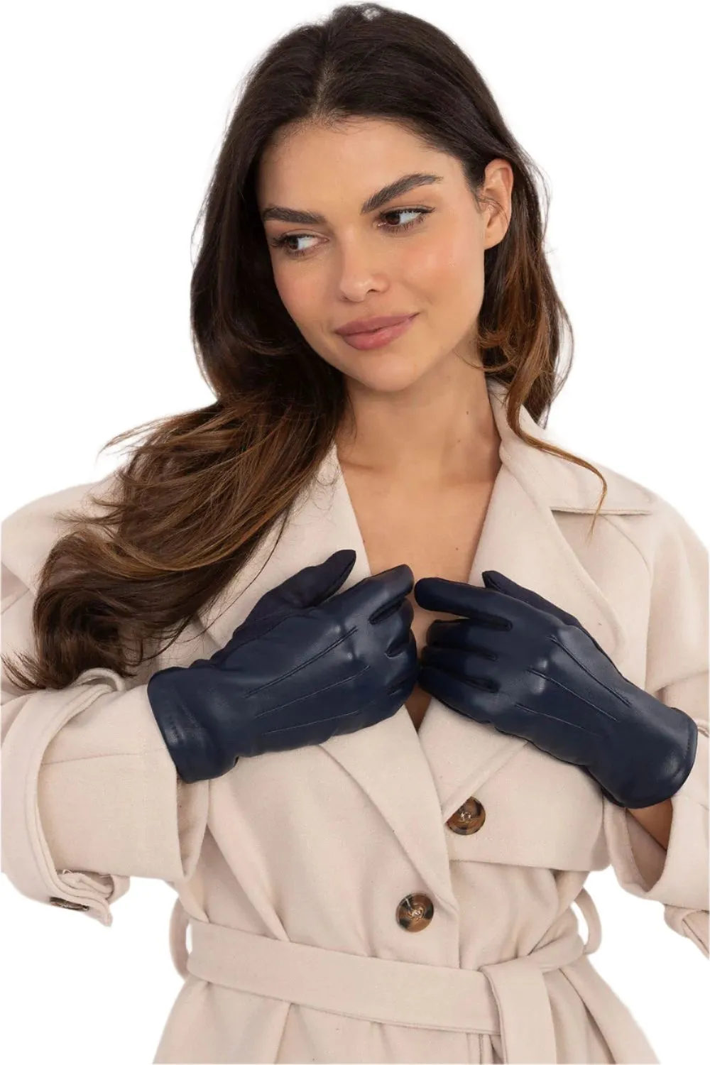 TEEK - Flowers Finger Lined Pleats Gloves