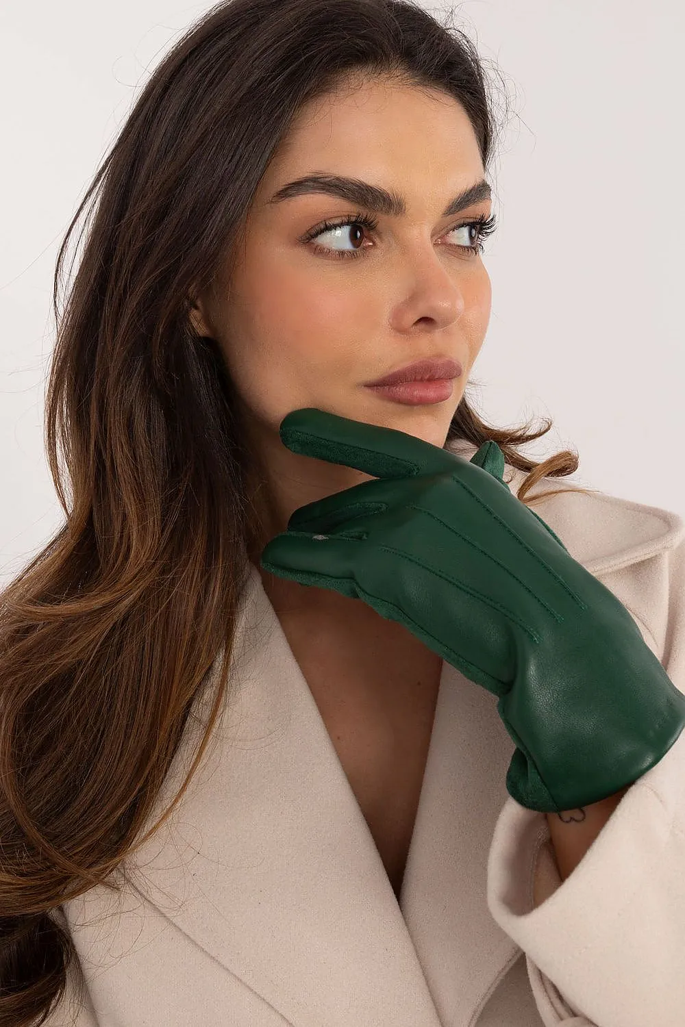 TEEK - Flowers Finger Lined Pleats Gloves