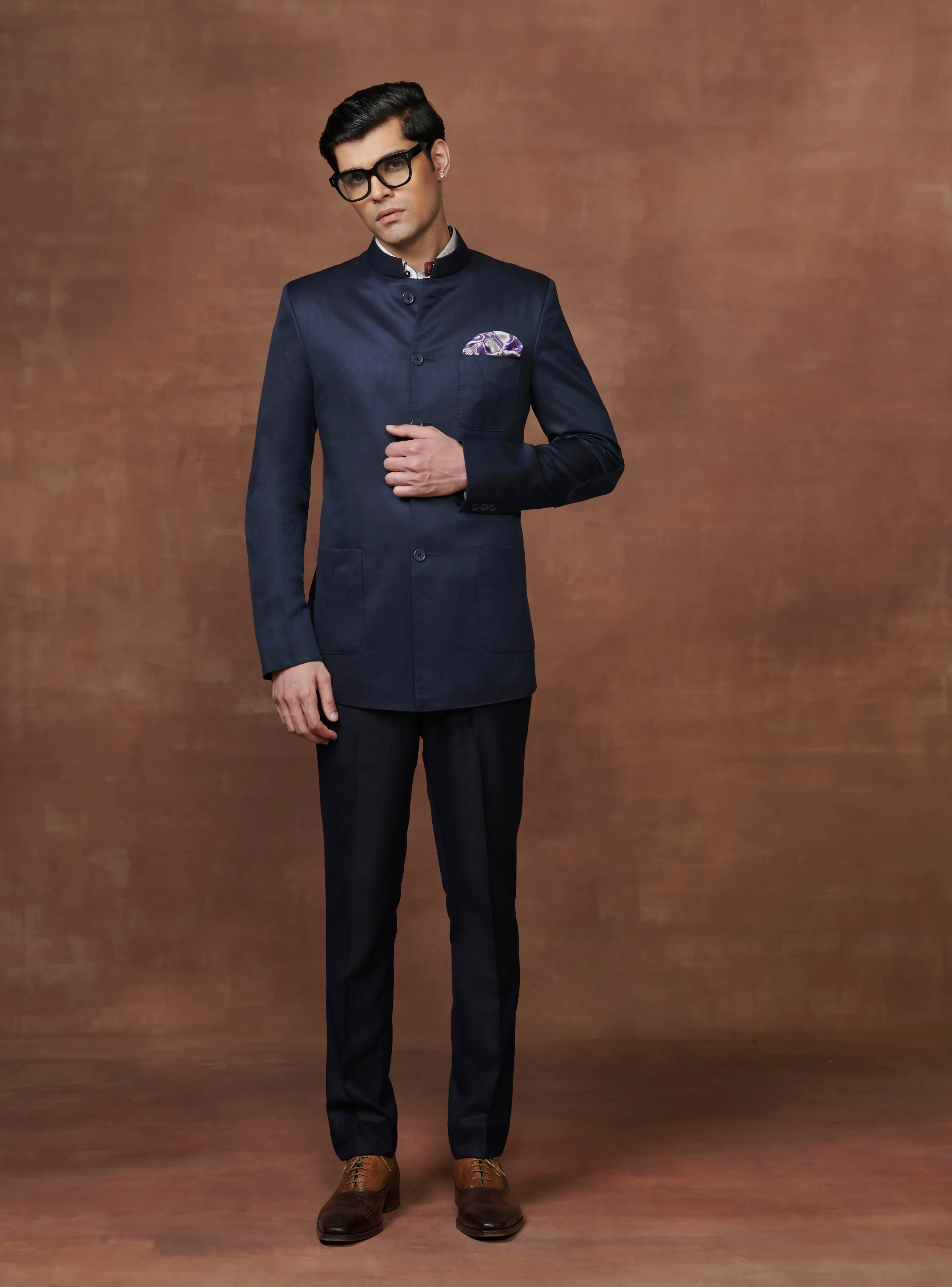 THE NOBLE TEXTURED BANDHGALA JACKET