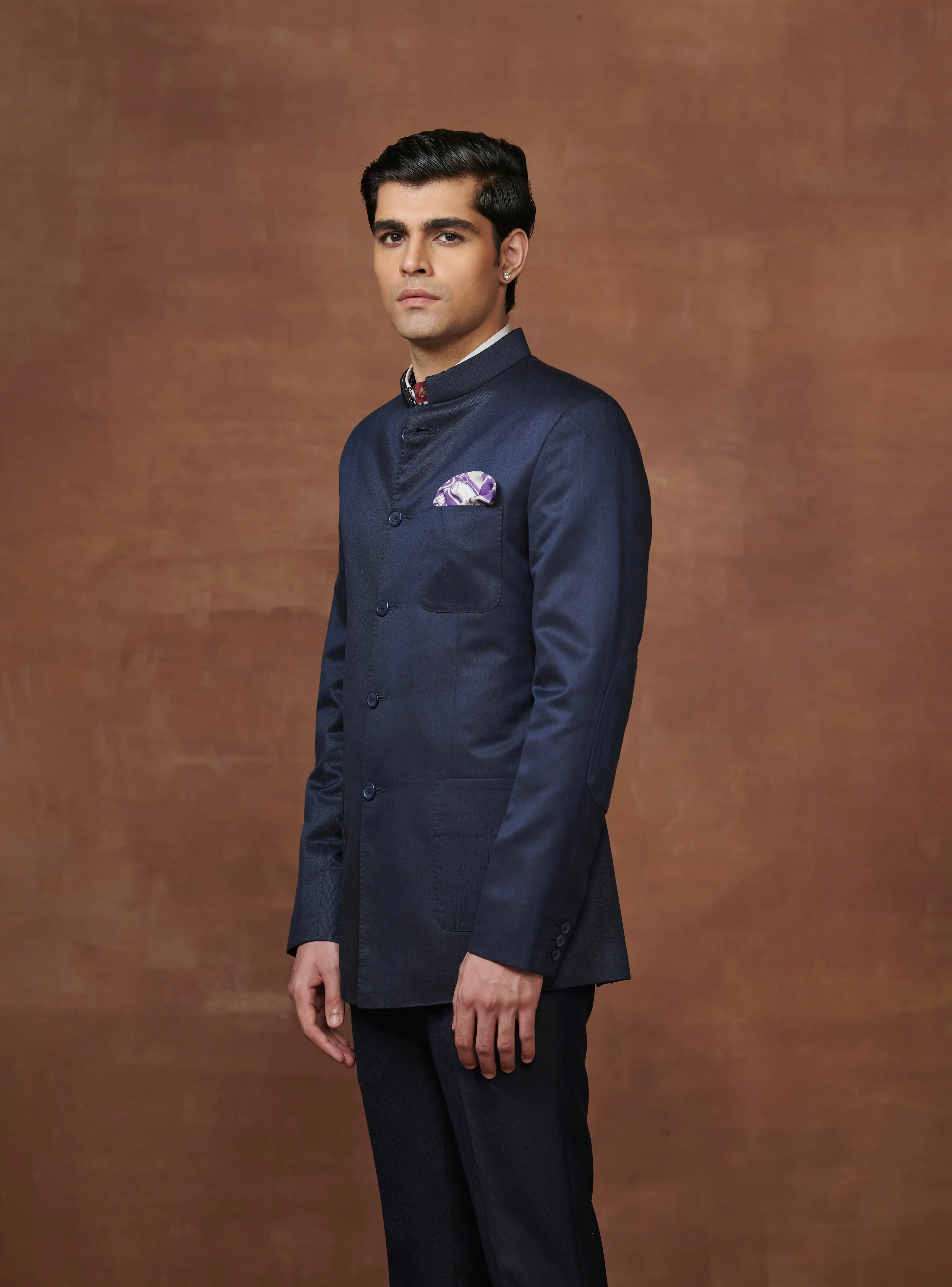 THE NOBLE TEXTURED BANDHGALA JACKET