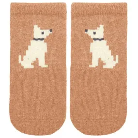 Toshi Organic Baby Socks Jaquard Puppy