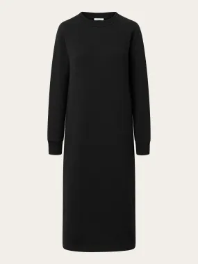 Twill sweat dress - Black Jet