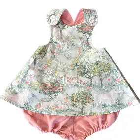 Unicorn Apron Wrap Dress with Bloomers