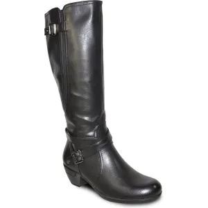 VANGELO Women Boot HF9423 Knee High Dress Boot Black