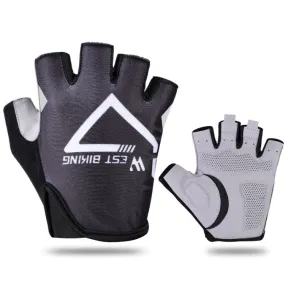 WEST BIKING YP0211215 Riding Gloves Summer Half Finger Breathable Outdoor Cycling Gloves, Size: M(Black)