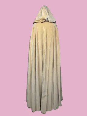 Western Costume Co. Beige Velvet Cape 1970s