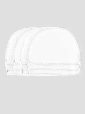 WL-WHITE12#Cotton Wig Liner in White 12 pc Pack