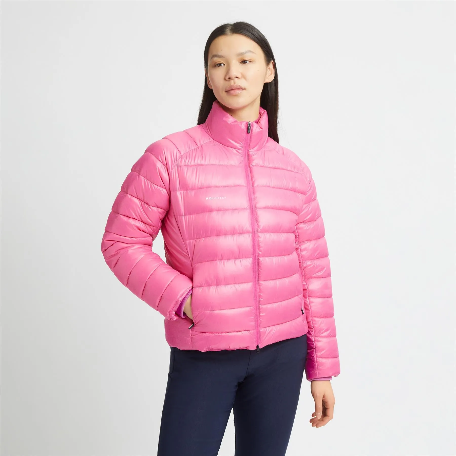 Womens Airlite Golf Padded Jacket Carmine Rose - AW24