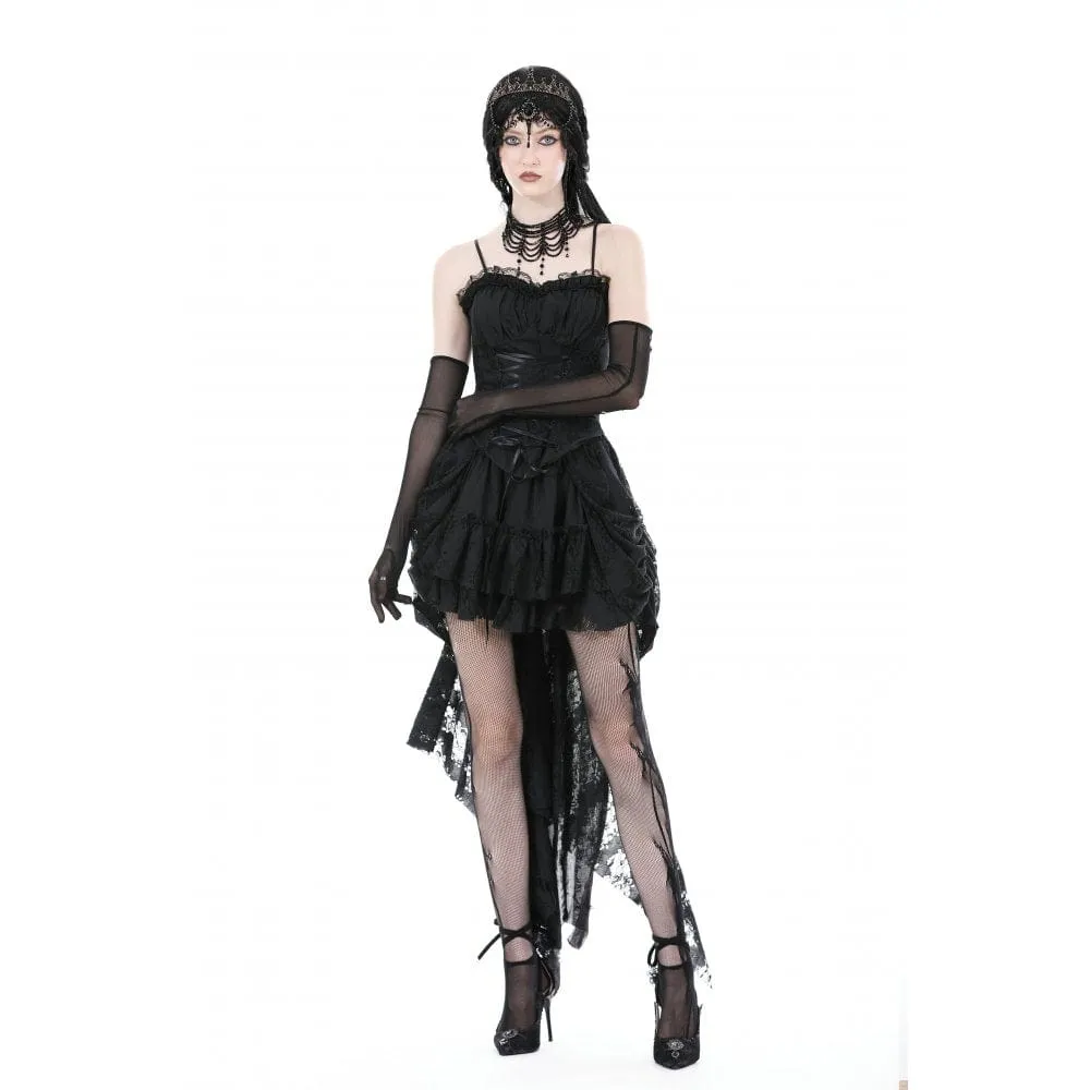 Women's Gothic Layered Unedged High-low Skirt