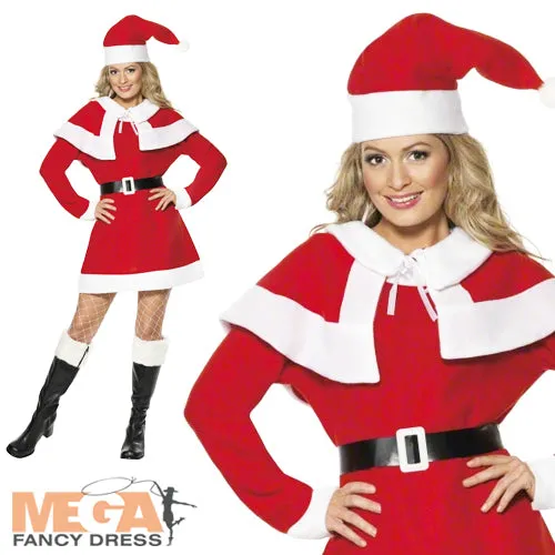 Women's Miss Santa Fleece Christmas Costume