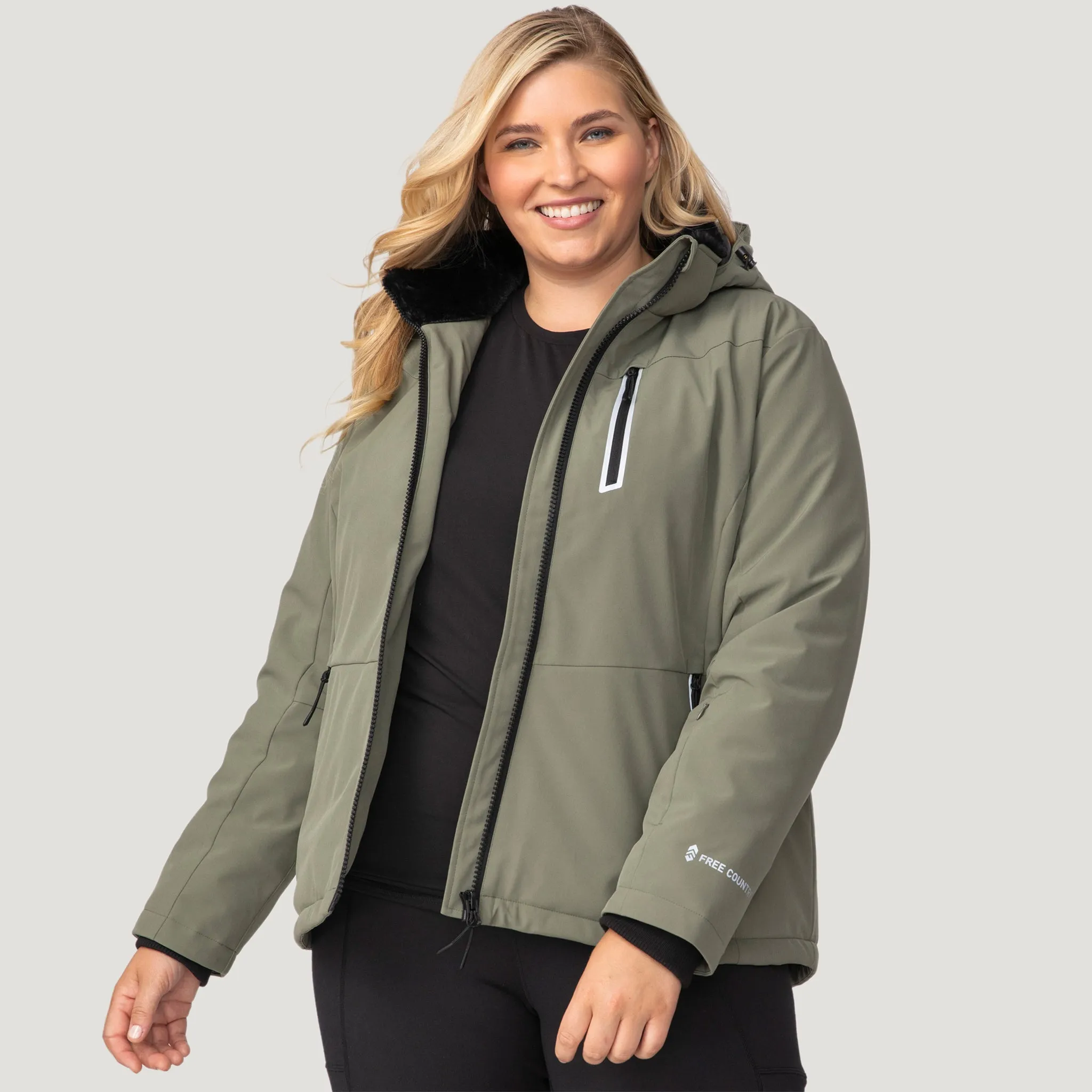 Women's Plus Size FreeCycle® Thermo Super Softshell® II Jacket