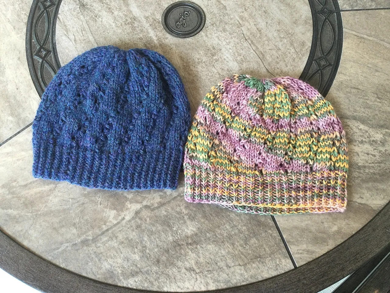 Zigzag lace beanie hat pattern